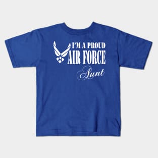 Best Gift for Aunt - I am a Proud Air Force Aunt Kids T-Shirt